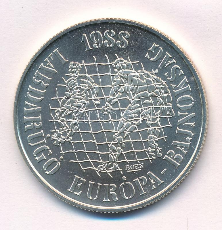 1988. 500Ft Ag 'Labdarúgó Európa-Bajnokság' T:BU kis patina Adamo EM104 - Image 2
