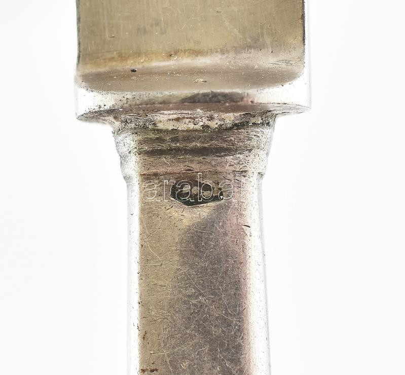 Ezüst (Ag) nyelű gyümölcsös készlet, jelzett, 13-15cm. - Image 4