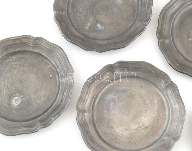 7 db ón tálka, részben jelzett, kopásnyomokkal, d: 10-19 cm - Image 2
