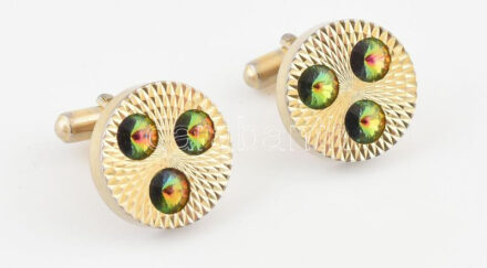 Retró mandzsettagomb pár.