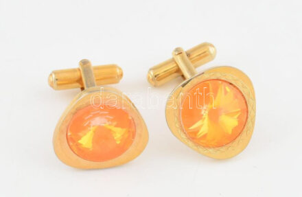 Retró mandzsettagomb pár.