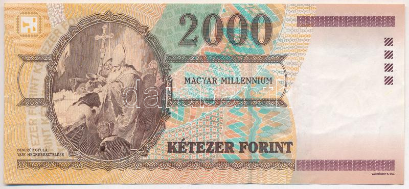 2000. 2000Ft 'Millenium' 'MM 0190709' T:III szép papír Adamo F56A - Image 2
