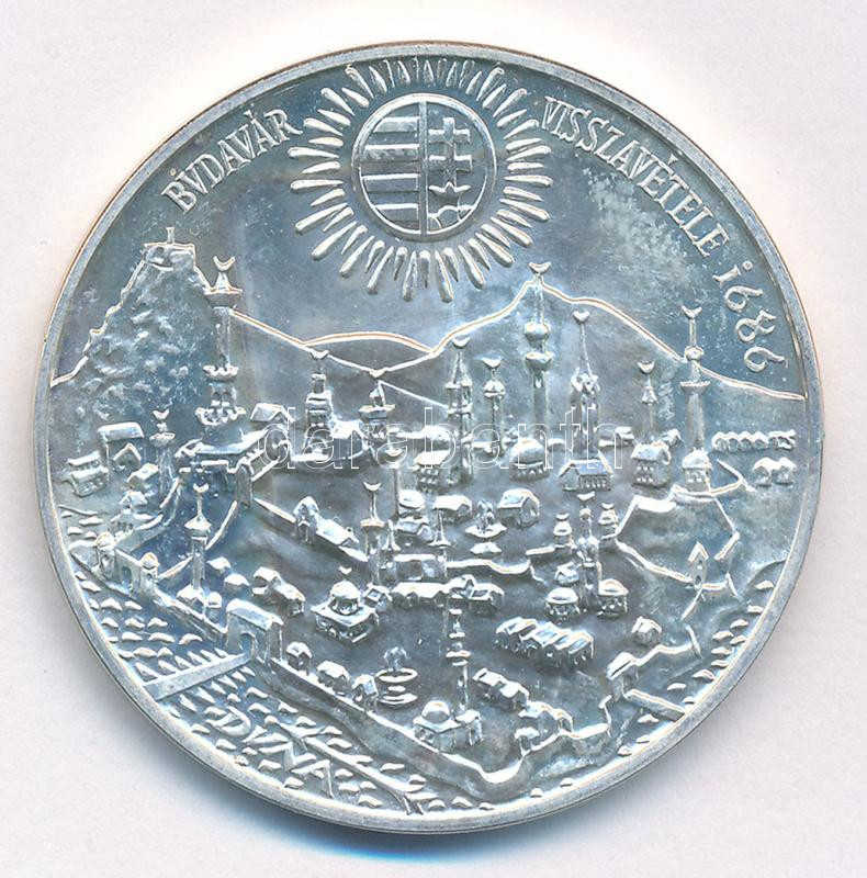 1986. 500Ft Ag 'Budavár visszavétele 1686' T:BU patina Adamo EM97