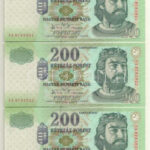 2007. 200Ft (5x) sorszámkövetők és közeli sorszámok: 'FA 8783920, FA 8783921, FA 8783922, FA 8783925, FA 8783936' T:I