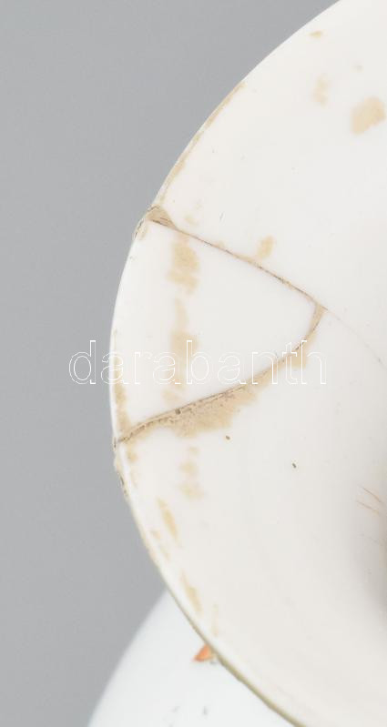 Herendi Viktória mintás váza, jelzet, ragasztott, m: 23,5 cm - Image 4