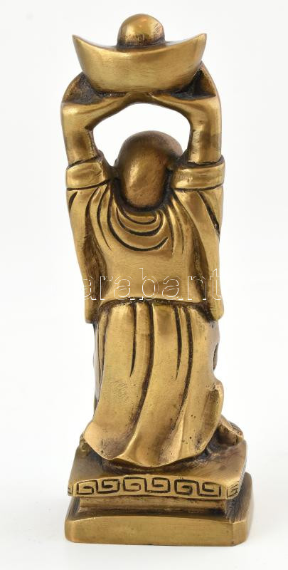 Jelzés nélkül: Szerencse hozó Buddha. Bronz, m: 16,5 cm - Image 3