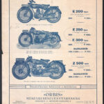 1929 DKW Motorkerékpár árjegyzék prospektus, hajtott, gyűrődésnyommal, 1 sztl. lev.