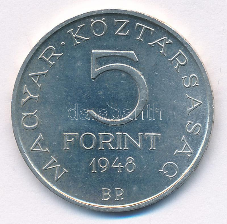1948. 5Ft Ag 'Petőfi' T:1- Adamo EM1 - Image 2