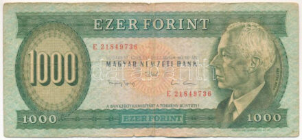 1993. 1000Ft 'E 21849736' T:III Adamo F47