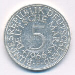 Német Szövetségi Köztársaság 1966F 5M Ag T:2 GFR 1966F 5 Mark Ag C:XF Krause KM#112