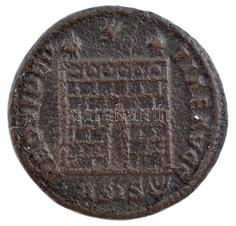 Római Birodalom / Siscia / I. Constantinus 328-329. AE Follis Br (2,83g) T:2- Roman Empire / Siscia / Constantine I 328-329. AE Follis Br 'CONSTAN-TINVS AVG / PROVIDENTIAE AVGG - ASIS double crescent' (2,83g) C:VF RIC VII 214 - Image 2