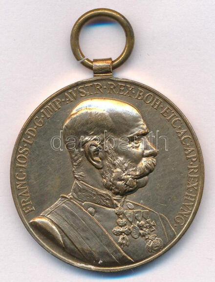 1898. 'Jubileumi Emlékérem a Fegyveres Erő Számára / Signum memoriae (AVSTR)' bronz kitüntetés mellszalag nélkül T:1- Hungary 1898. 'Commemorative Jubilee Medal for the Armed Forces' bronze decoration without ribbon C:AU NMK 249.