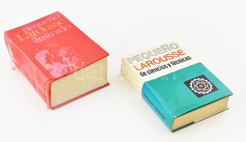 2 db spanyol Larousse enciklopédia. Pequeno Larousse ilustrado, Pequeno Larousse de ciencias y tecnicas