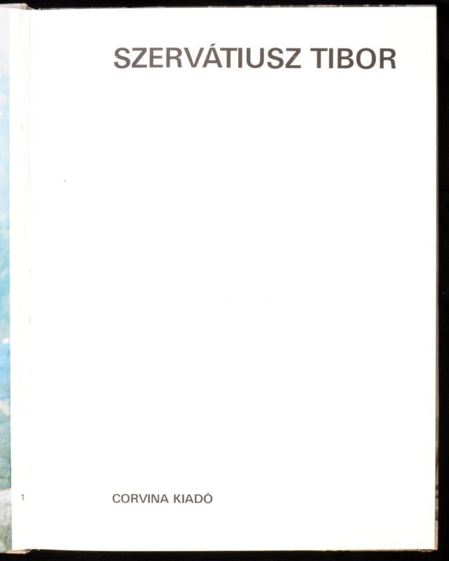 Szervátiusz Tibor, Fényképezte: Sára Sándor, 1978, Corvina Kiadó, Kiadói kartonált papírkötés - Image 2