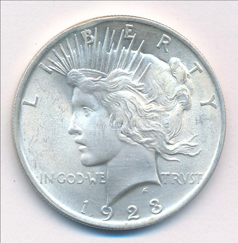 Amerikai Egyesült Államok 1923. 1$ Ag 'Béke' T:1- USA 1923. 1 Dollar Ag 'Peace' C:AU Krause KM#150 - Image 2