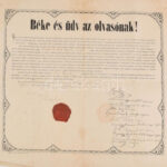 1888 Helvét egyháztanítói oklevél 50x80 cm