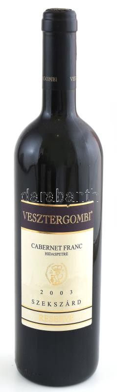 2003 Vesztergombi Cabernet Franc Hidaspetre Reserve bontatlan palack, szakszerűen tárolva, 0,75l