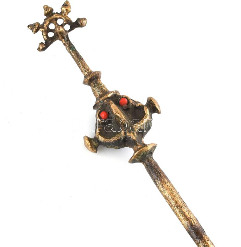 Muharos Lajos iparművész réz levélbontó. h: 30 cm - Image 2