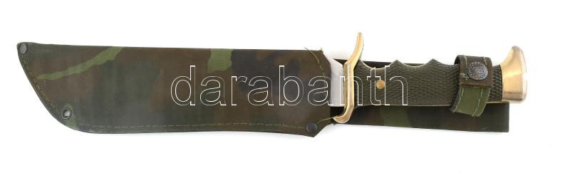 Spanyol El Gran Cazador vadász kés, acél, vászon tokban, h: 35 cm - Image 3
