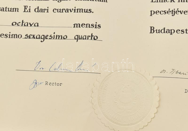 1964 ELTE jogi diploma és hozzá tartozó leckekönyv - Image 2