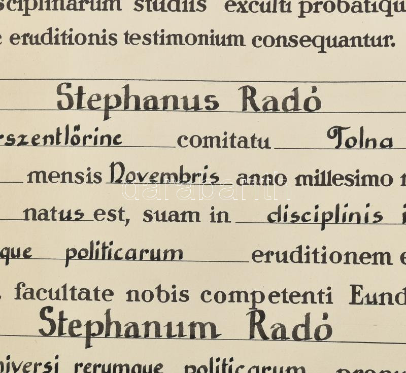 1964 ELTE jogi diploma és hozzá tartozó leckekönyv - Image 3