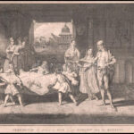 Bernard Picart (1673-1733): Csecsemő névadó ünnepsége. Rézmetszet, papír, jelzett a metszeten. Paszpartuban. 16x22 cm - Image 2