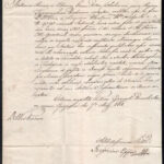 1828 Tarkovics Gergely (1744-1841) Eperjes első görögkatolikus püspöke (1817-1841) által aláírt levél