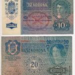 1913. 20K 'II. kiadás' + 1915. 10K T:III Adamo K18, K11