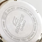 Casio, Edifice Cronograph WR100 jelzésű, kronográfos quartz karóra, működő állapotban, elemmel. A stopper kissé előbb ugrik vissza d: 45 mm - Image 3