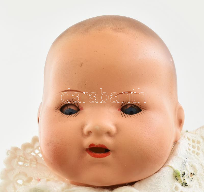 Armand Marseille Germany, német porcelán fejes baba, jelzett, kopásokkal, h: 25 cm - Image 2