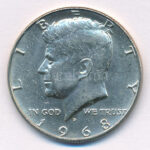 Amerikai Egyesült Államok 1968D 1/2$ Ag 'Kennedy' T:1-,2 USA 1968D 1/2 Dollar Ag 'Kennedy' C:AU,XF Krause KM#202a