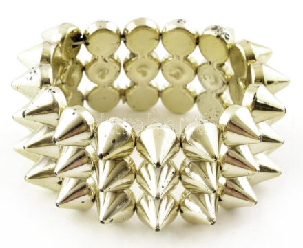 Retró gumis karkötő, bizsu.