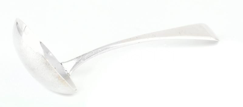 Ezüst(Ag) angol merőkanál, jelzett, h: 16,7 cm, nettó: 42,8 g - Image 2