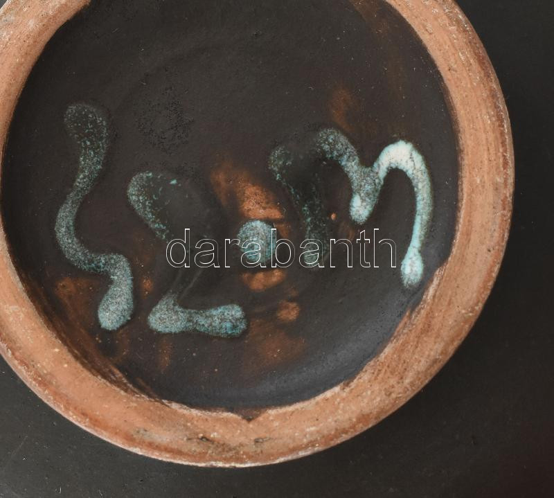 Sz M jelzéssel: Retró kerámia tál, hibátlan, d: 17,5 cm - Image 3
