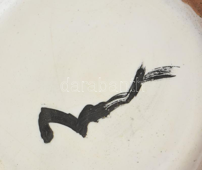 Bán Károly: Retró váza, jelzett, hibátlan, m: 22 cm - Image 4