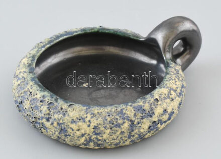 Bodrogkeresztúri füles tálka, jelzés nélkül, hibátlan, d: 18 cm