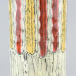 Illés: Kerámia váza, jelzés nélkül, hibátlan, m: 38 cm