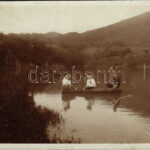1913 Verespatak, Goldbach, Rosia Montana (Alsófehér); fürdőzés / bathing. photo (EK)