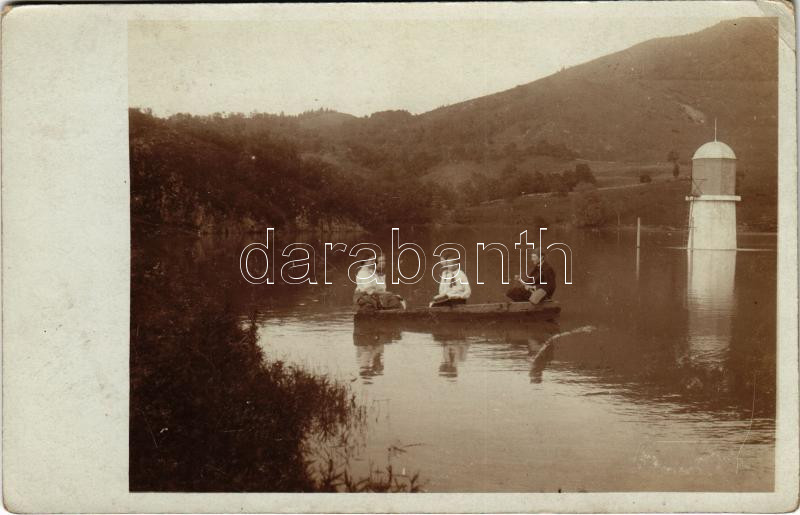 1913 Verespatak, Goldbach, Rosia Montana (Alsófehér); fürdőzés / bathing. photo (EK)