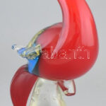Murano: Páva. Kézzel készített üveg, jelzés nélkül, hibátlan, Olaszország, 1960-70 körül. m: 39 cm - Image 3