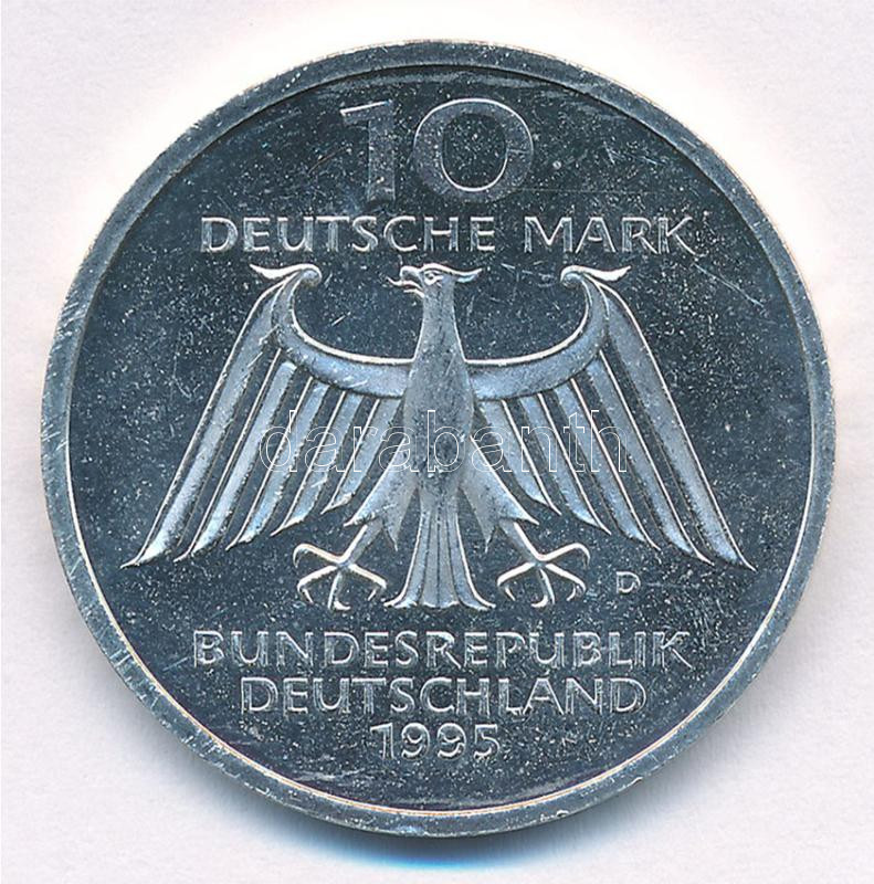 Németország 1995D 10M Ag '150 éve született Wilhelm Conrad Röntgen - 100 éves a Röntgen-sugár' T:1,1- (eredetileg PP) Germany 1995D 10 Mark Ag '150th Anniversary of the birth of Wilhelm Conrad Röntgen - 100th Anniversary of X-ray' - Image 2
