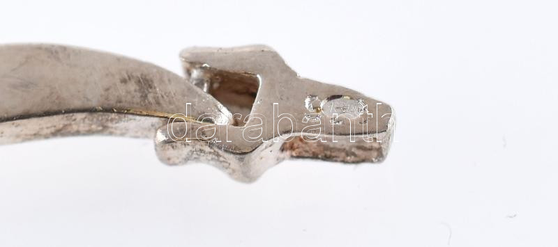 Ezüst(Ag) hullámos glídes karkötő, jelzett, h: 18 cm, bruttó: 13,5 g - Image 3