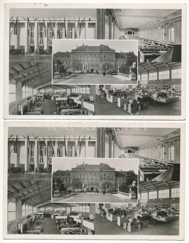Wien, Vienna, Bécs; Wiener Internationale Messe + So. Stpl - 2 postcards