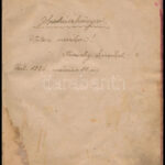 cca 1926 Kézzel írt szakácskönyv, benne receptekkel, kopott félvászon-kötésben, foltos lapokkal.