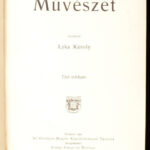 1902 A Művészet c. folyóirat teljes évfolyama festett egészvászon kötésben.