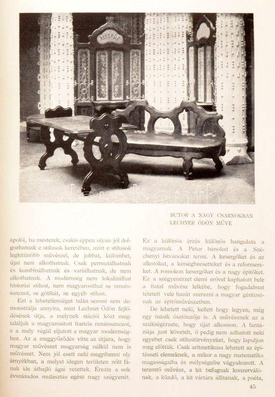 1902 A Művészet c. folyóirat teljes évfolyama festett egészvászon kötésben. - Image 2