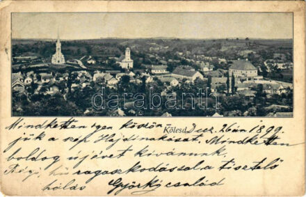 1899 (Vorläufer) Kölesd, látkép (EM)