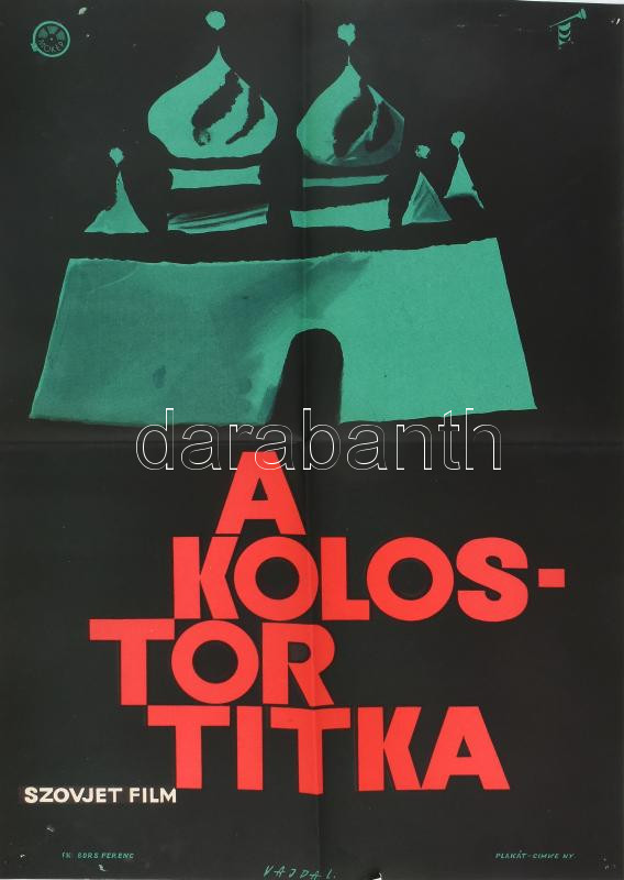 A kolostor titka c. film MOKÉP filmplakátja 58x42 cm