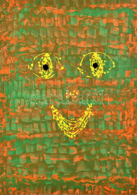 Czibor Ildikó (1969- ): Pantomim, 2019. Olaj, farost, jelzett, 70×50 cm