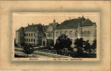 1910 Bonyhád, Evangélikus főgimnázium. 'Ideal' W.L. Bp. 5028. Hoffer József kiadása (fl)